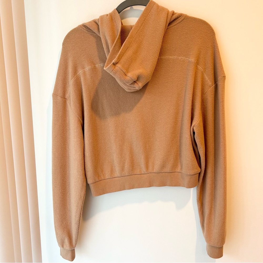 Skims Lounge Hoodie Waffle Tan Size Extra Large - Picture 10 of 12